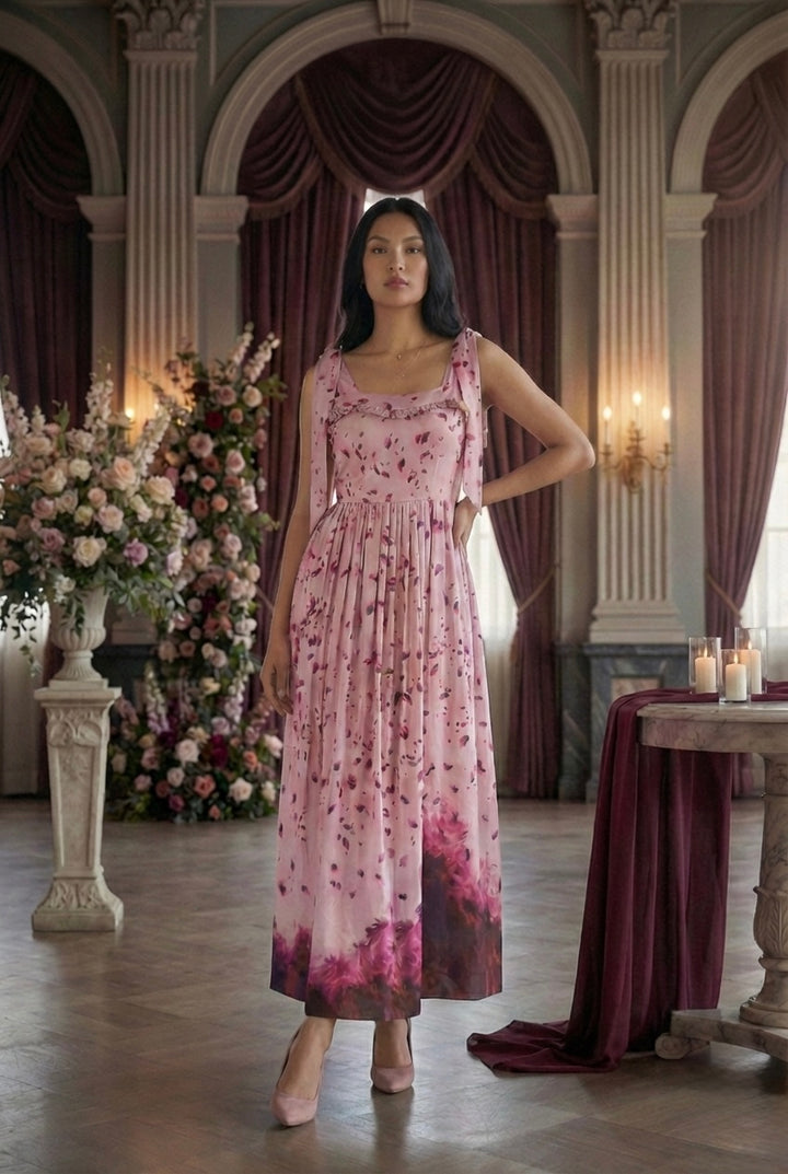 Petal Grace Maxi Dress