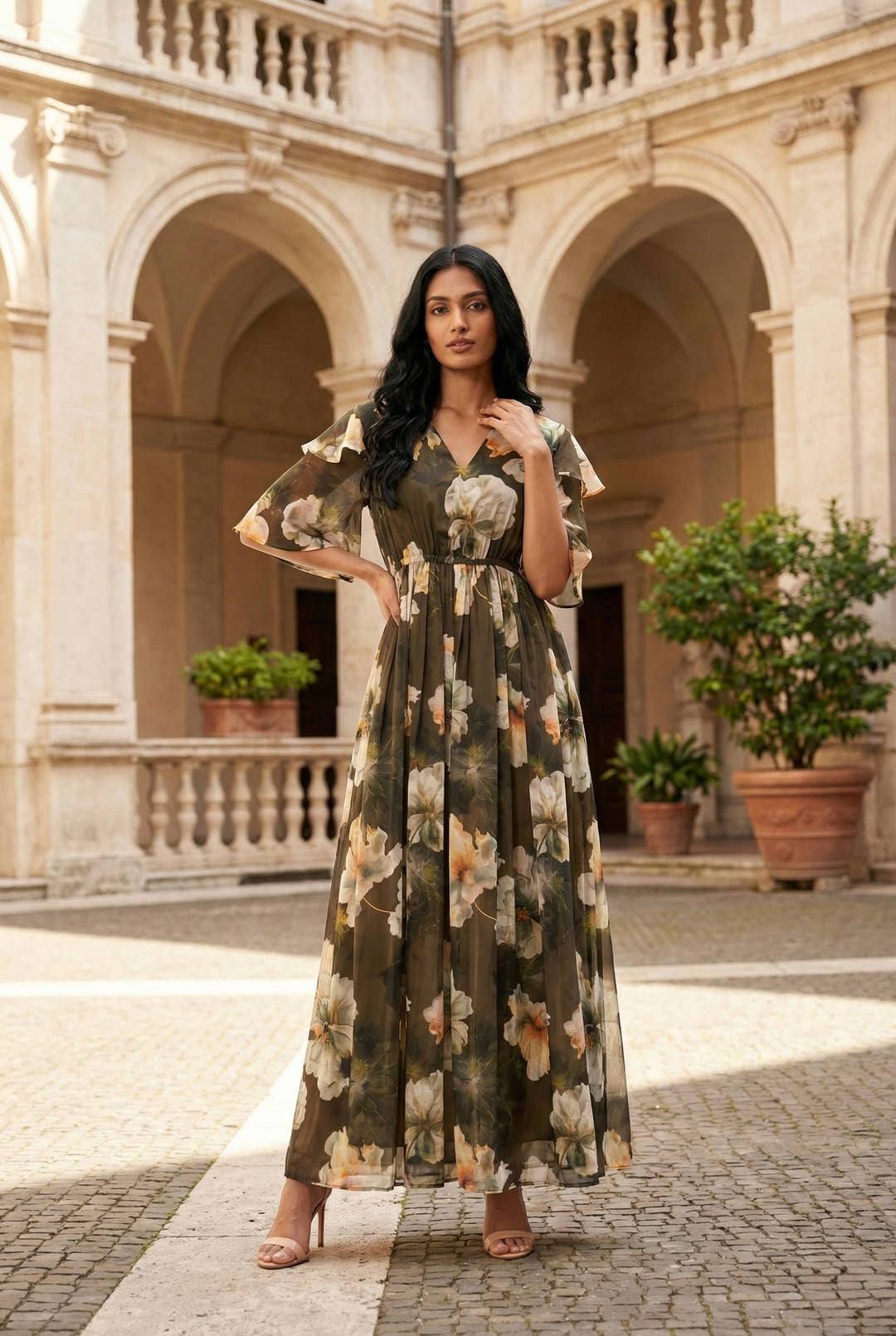 Ophelia Sage Maxi Dress