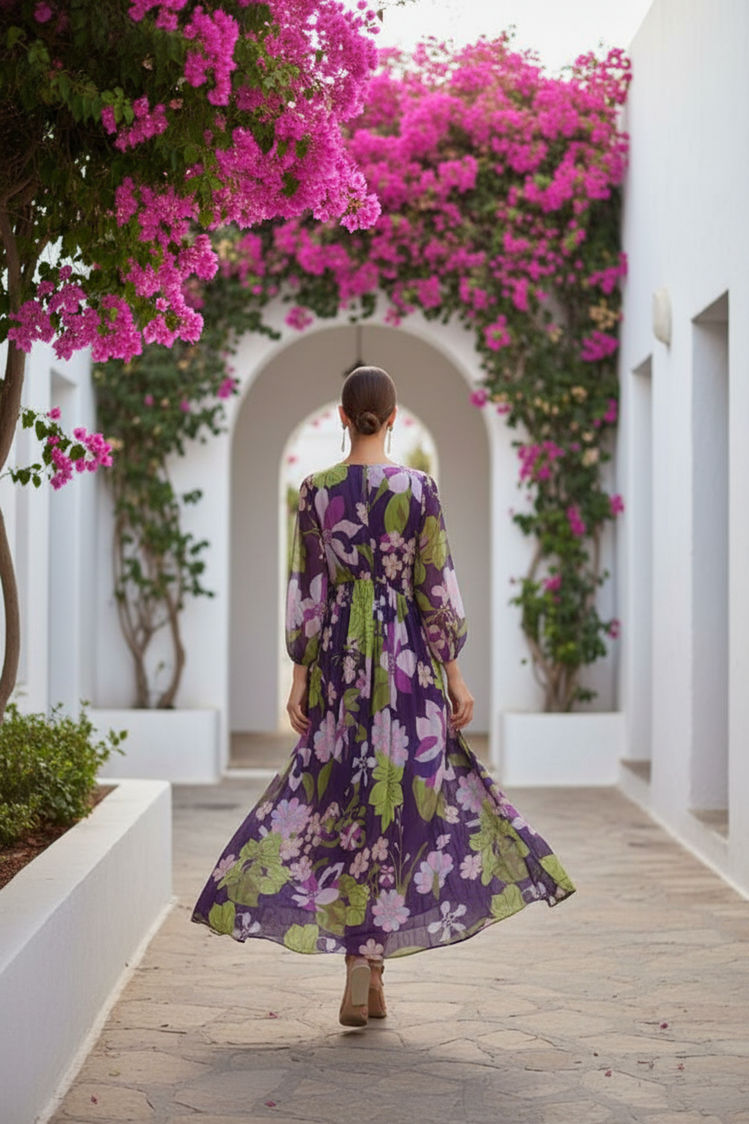 Mystical Flora Maxi Dress