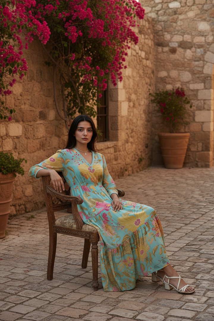 Teal Appeal Maxi Dress