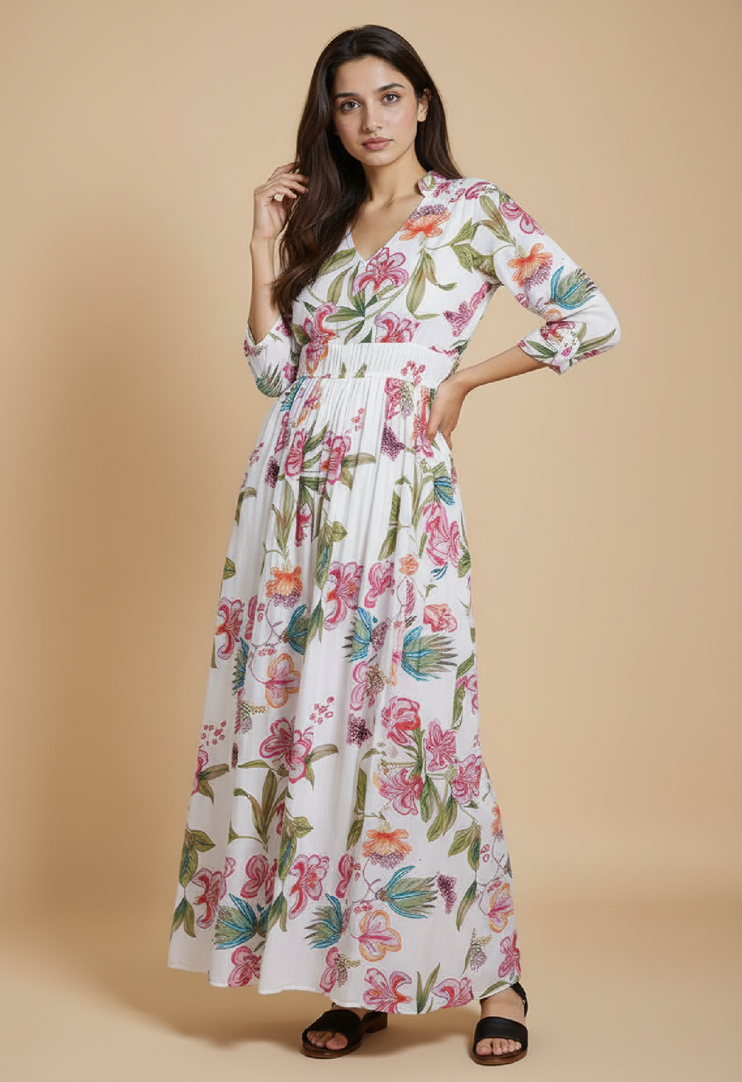 Romantic Flora Maxi Dress