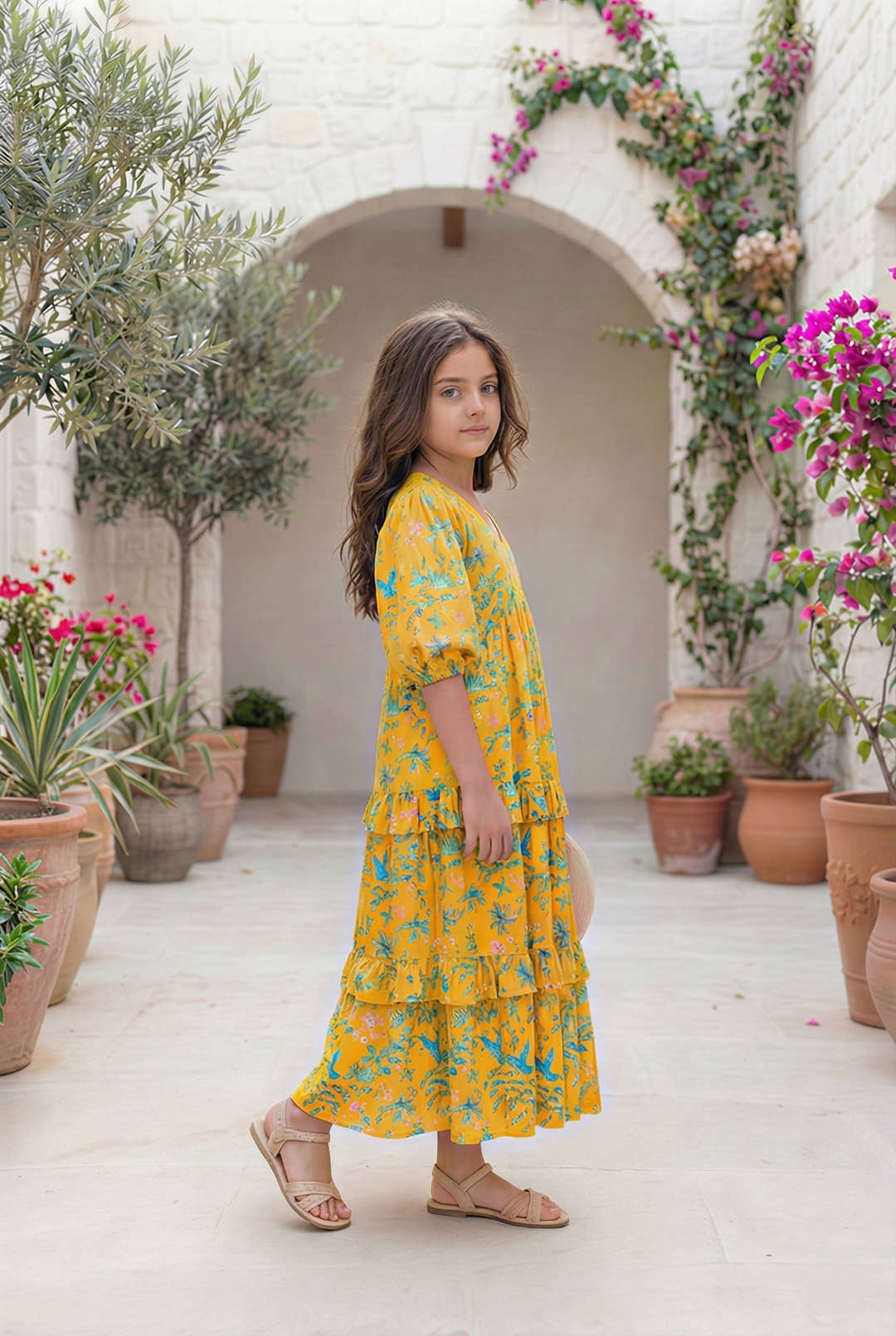 Golden Garden Baby Girl Maxi