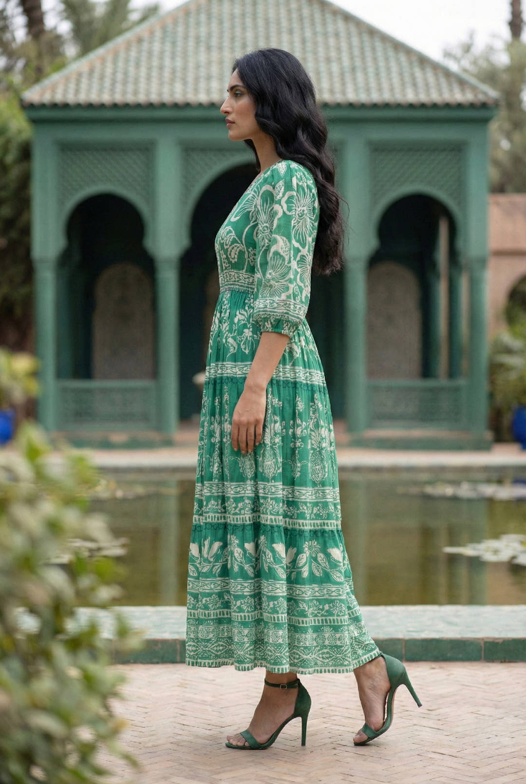 Verdant Vista Maxi Dress