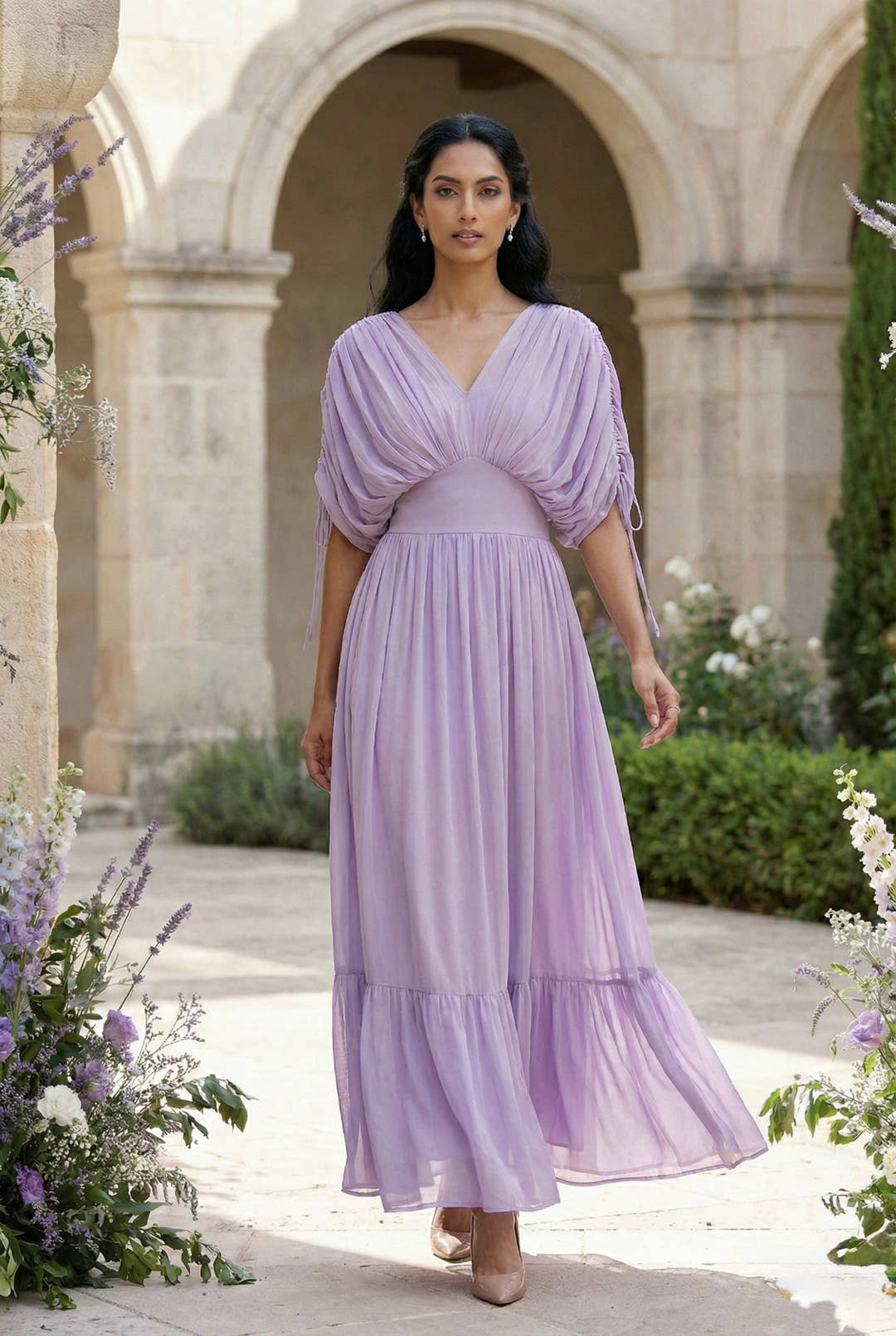 Lavinia Lilac Maxi Dress