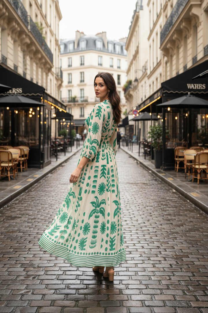 Earthy Elegance Maxi Dress