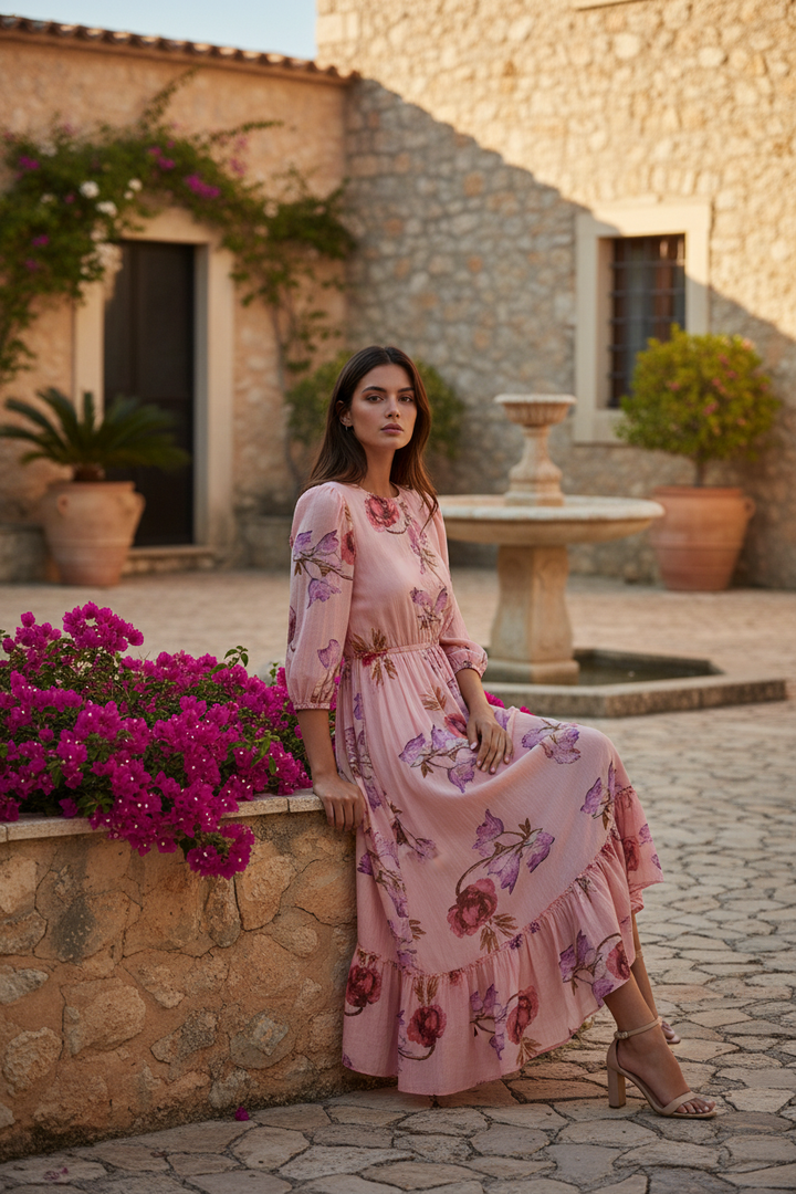 Blush & Lush Floral Maxi Dress