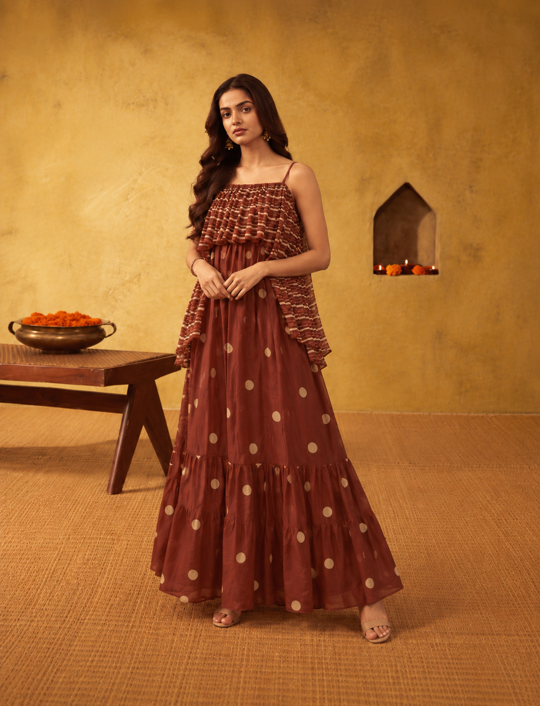 Terra Dot Maxi Dress