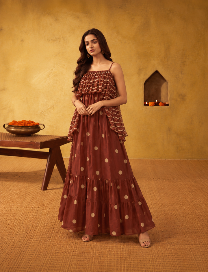 Terra Dot Maxi Dress