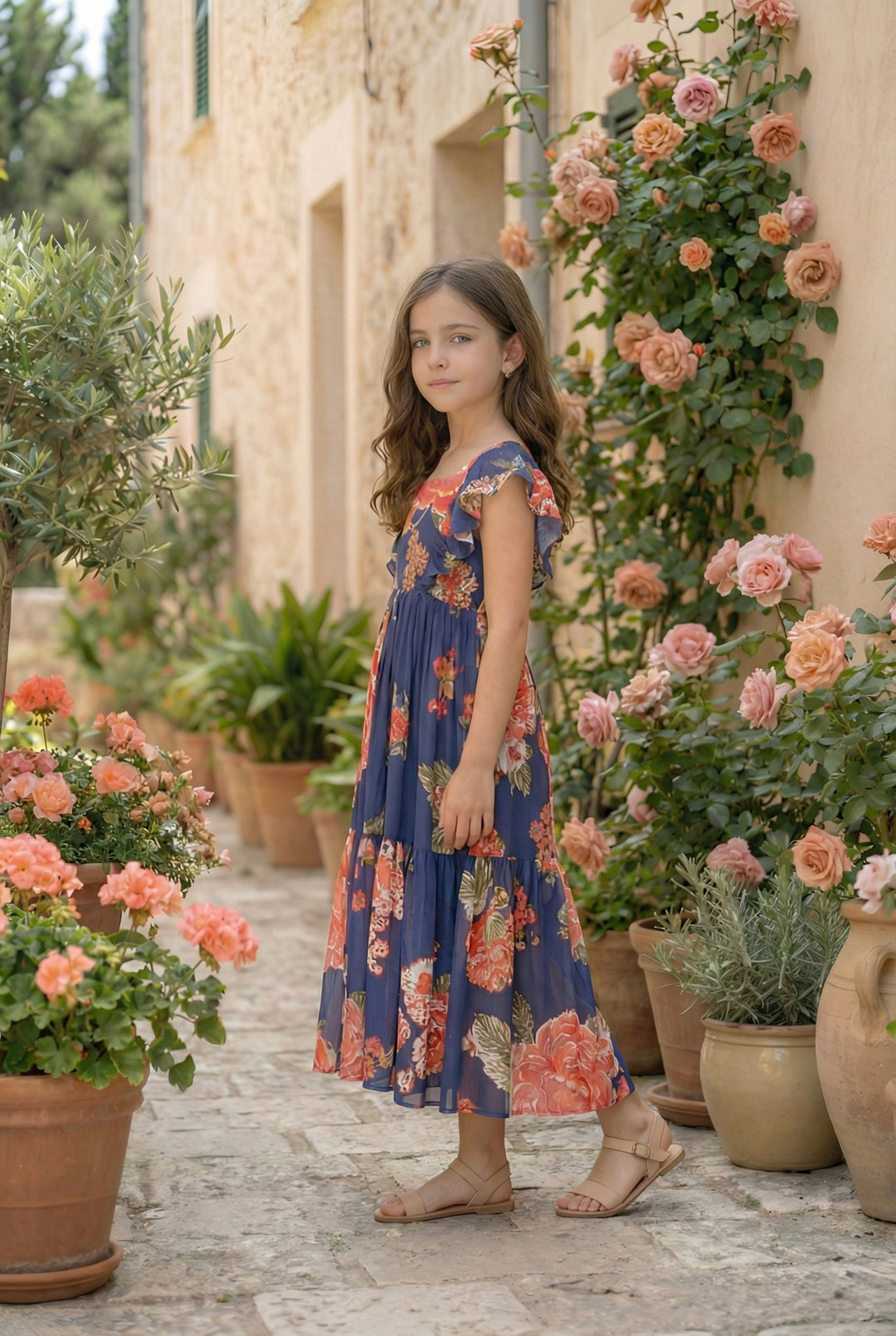Garden Glam Baby Girl Maxi