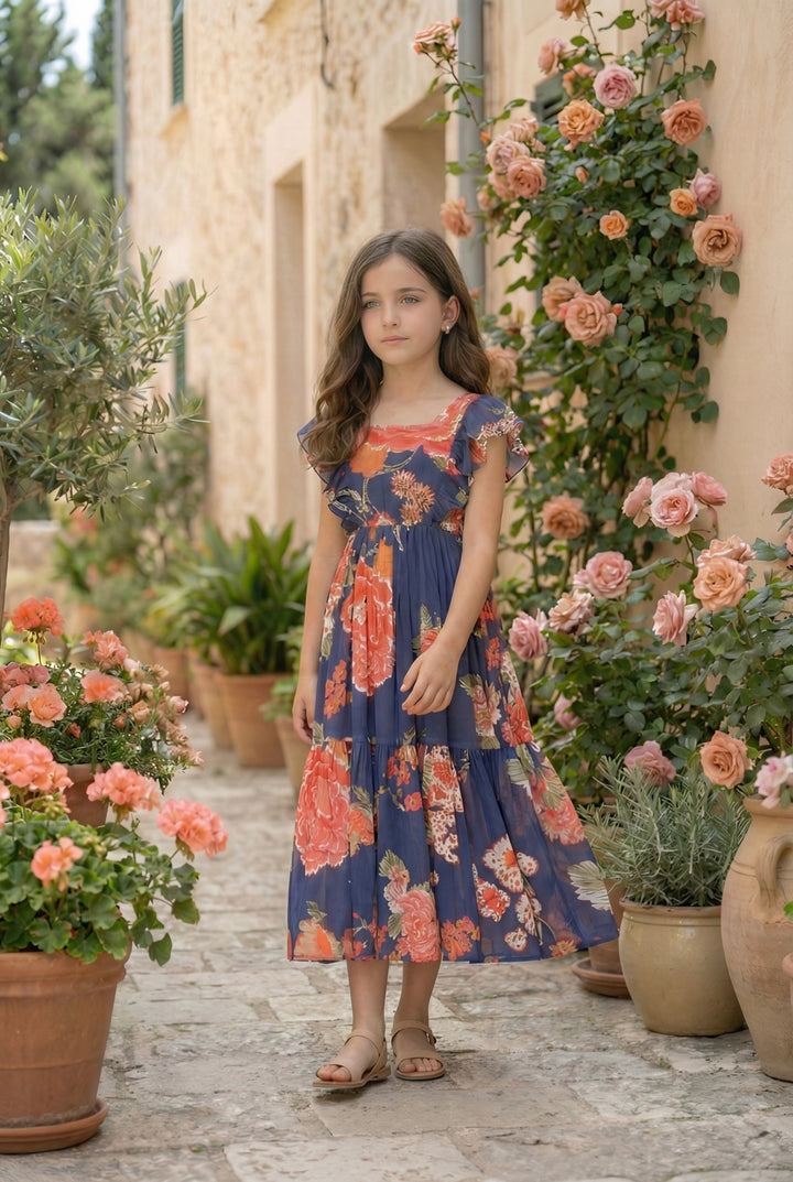 Garden Glam Baby Girl Maxi