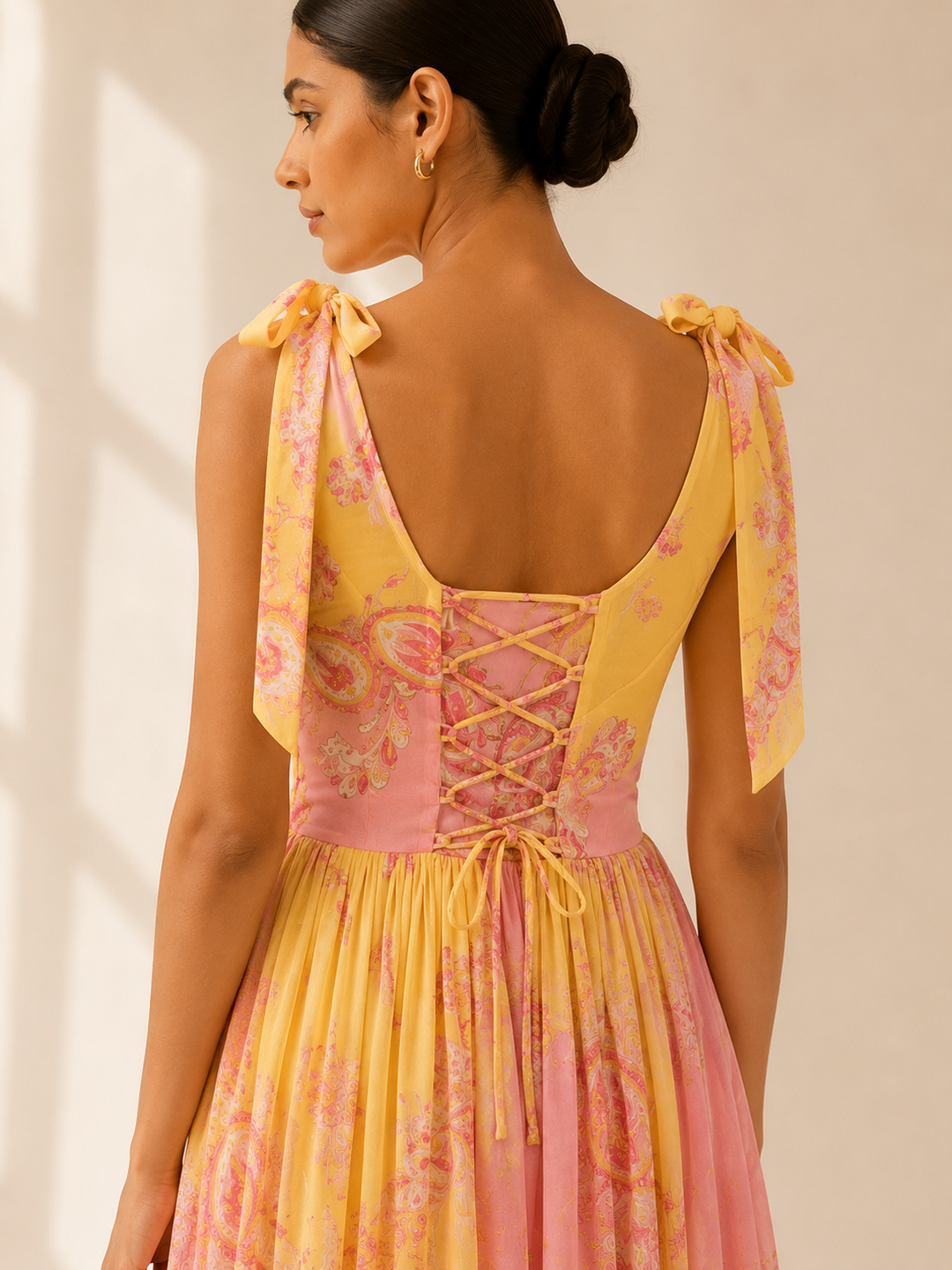 Saffron Lumière Maxi Dress