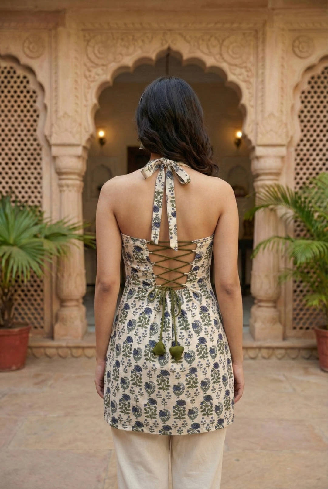 Indigo | Floral Block Print Kurti