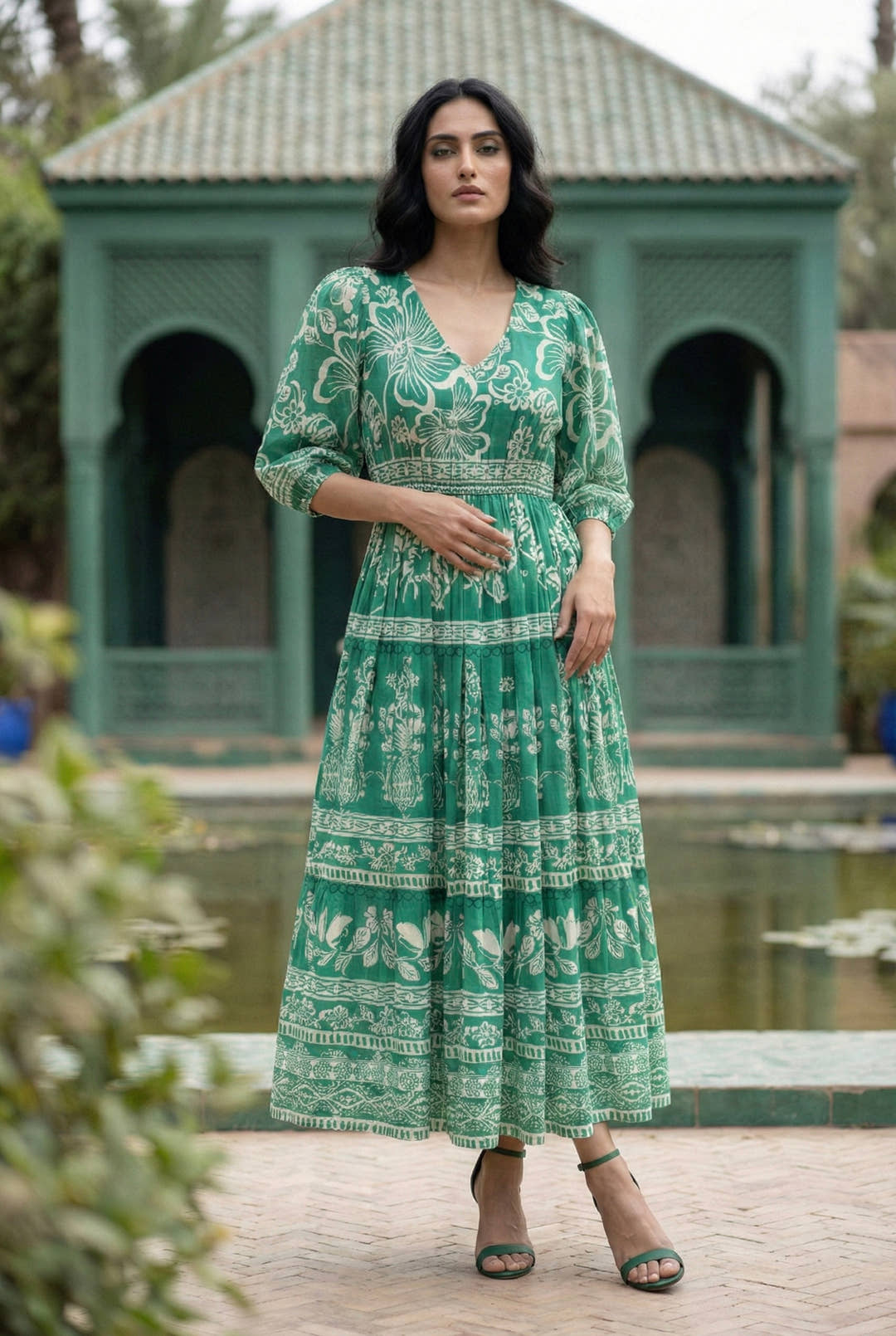Verdant Vista Maxi Dress
