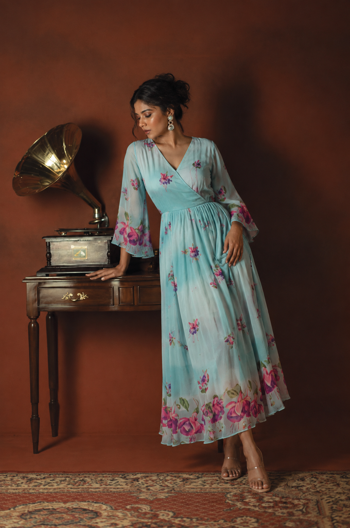 Celeste Flutter Maxi Dress