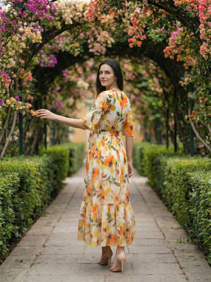 Margot Citrus Maxi Dress