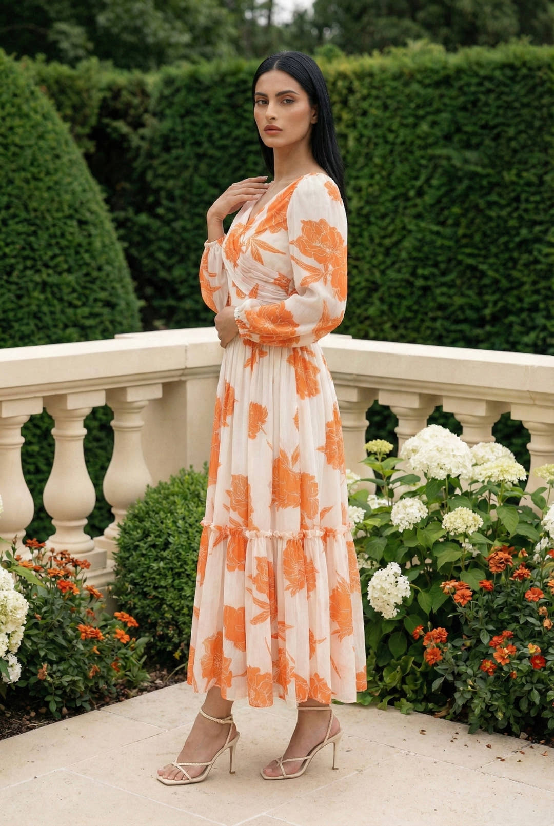 Citrus Breeze Maxi Dress