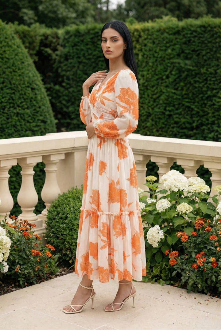 Citrus Breeze Maxi Dress