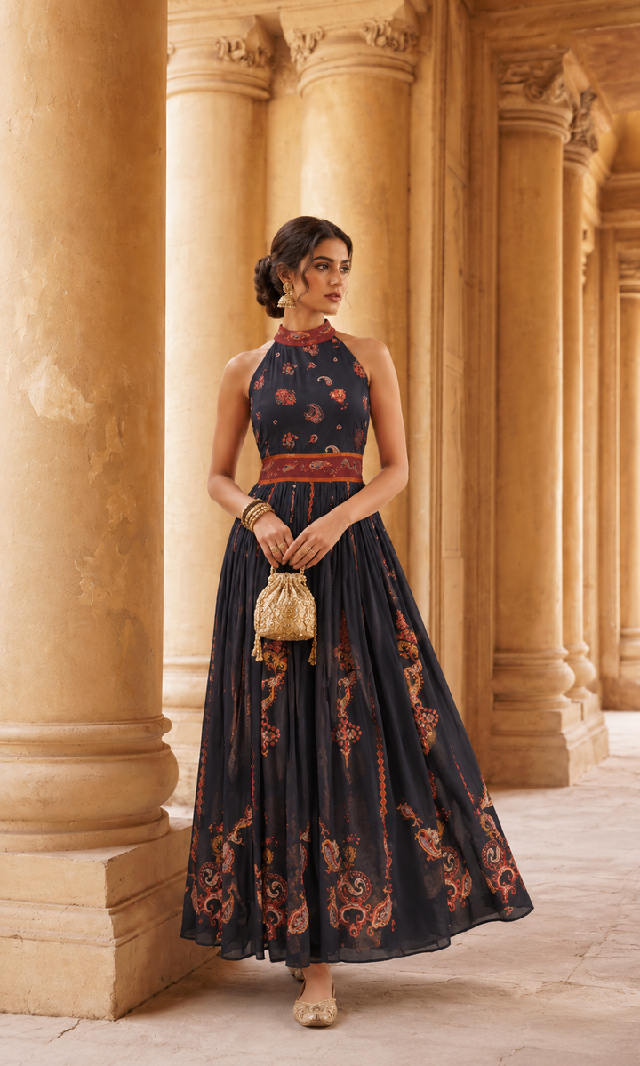 Royal Baroque Maxi Dress