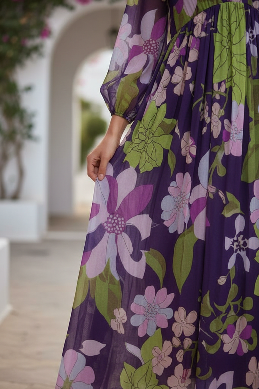 Mystical Flora Maxi Dress
