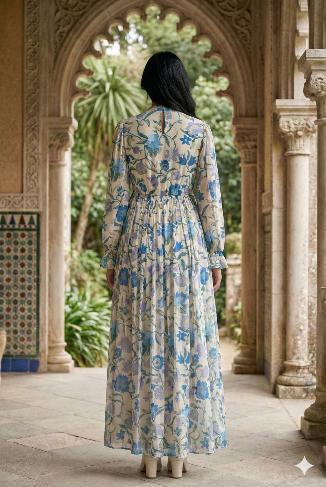 Delphine Sky Maxi Dress