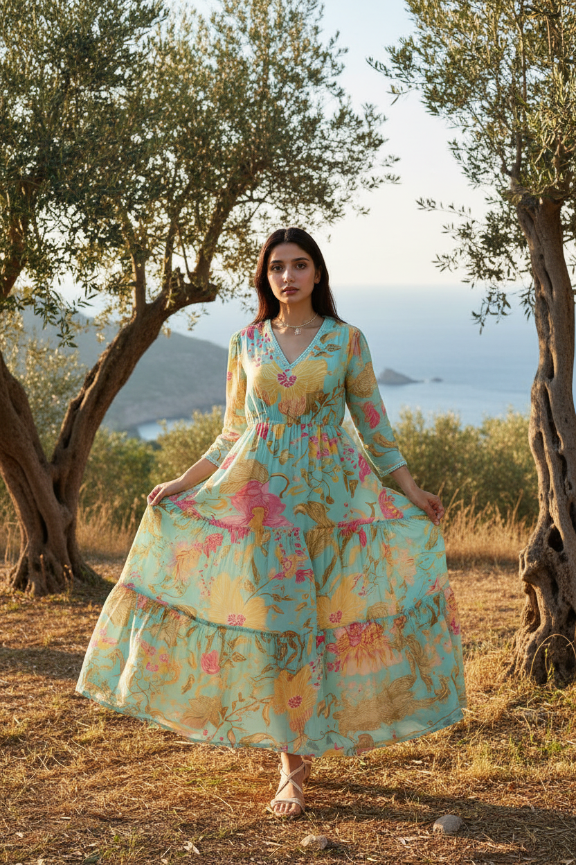Teal Appeal Maxi Dress