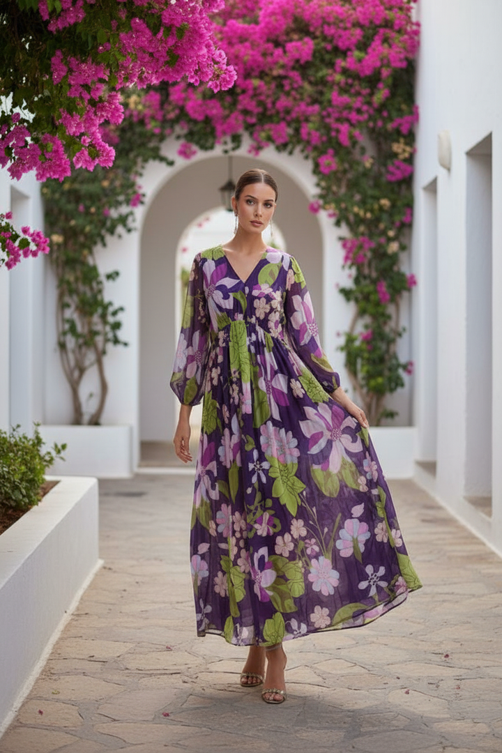 Mystical Flora Maxi Dress