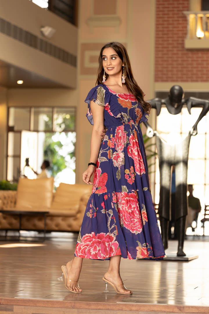 Garden Glam Floral Maxi Dress