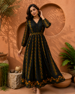 Noir Fleur Maxi Dress