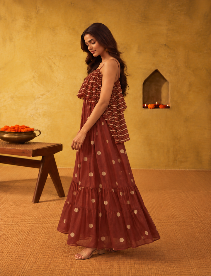 Terra Dot Maxi Dress