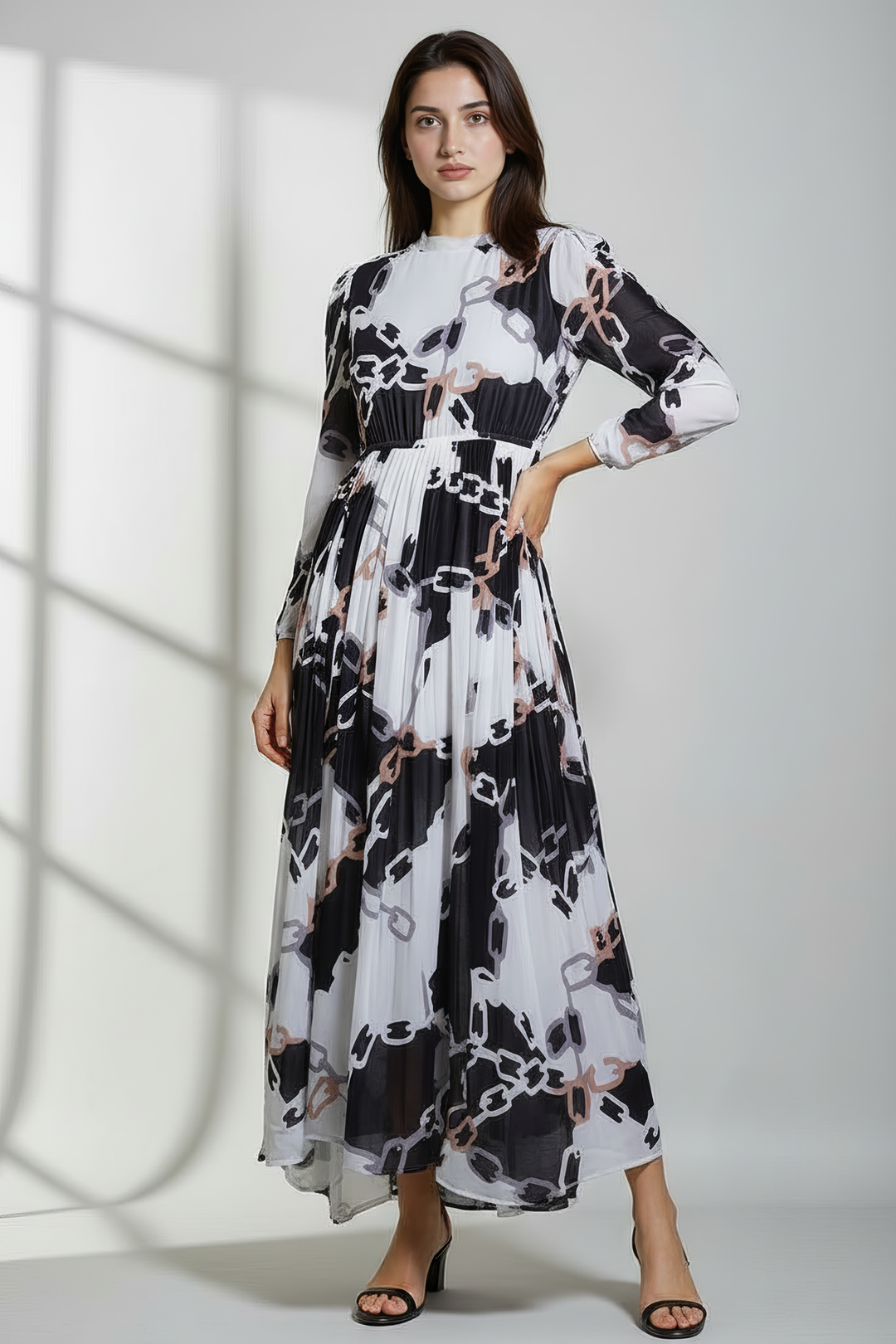 Chain Charm Maxi Dress