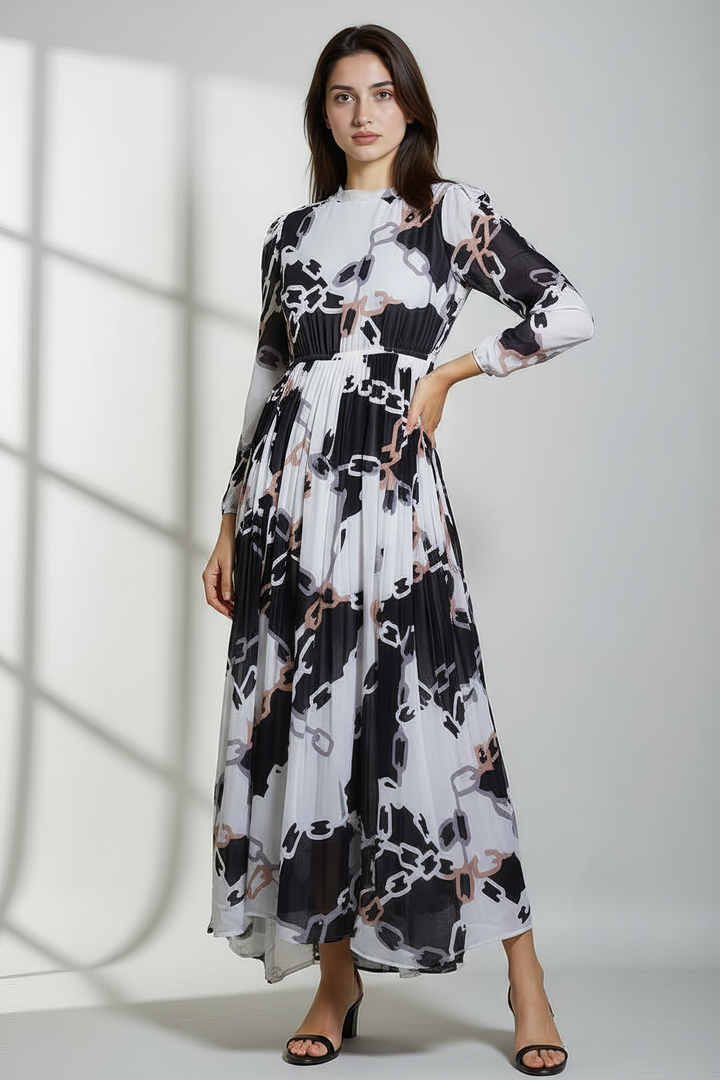 Chain Charm Maxi Dress