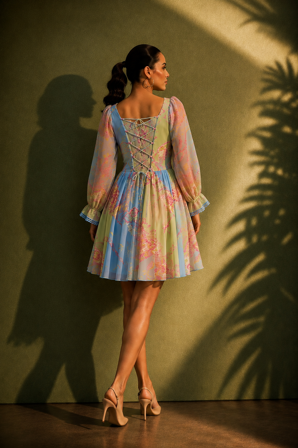 Celestial Lumière Mini Dress