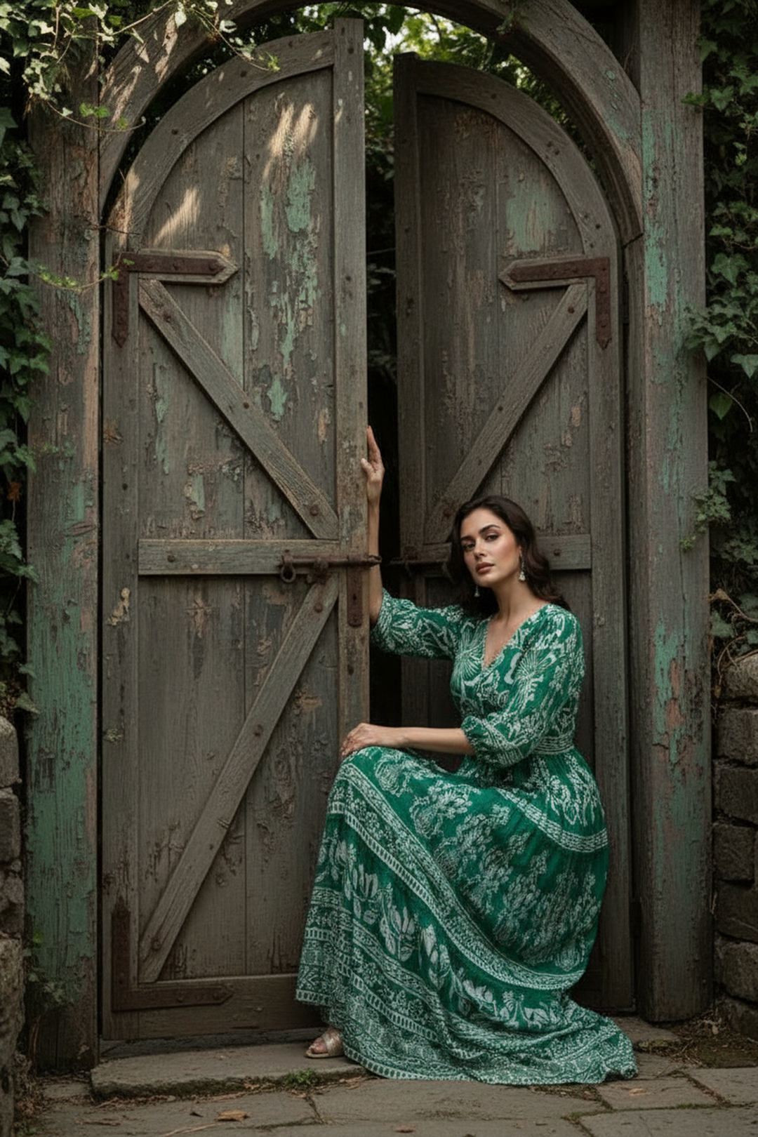 Verdant Vista Maxi Dress