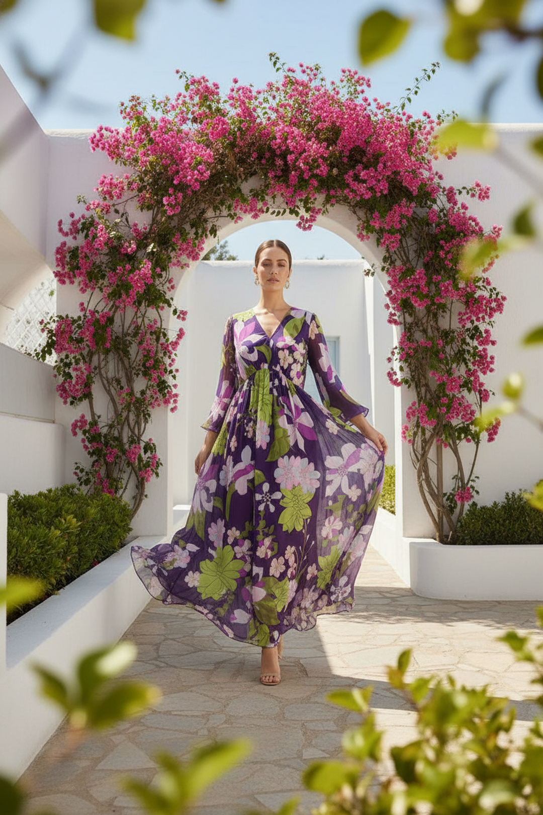 Mystical Flora Maxi Dress