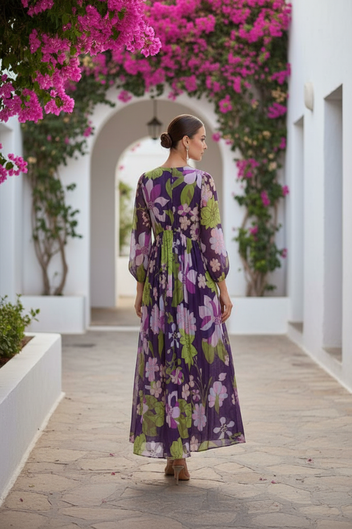 Mystical Flora Maxi Dress