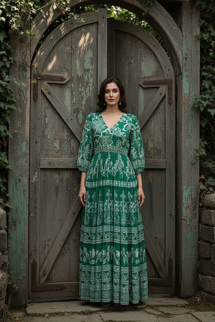 Verdant Vista Maxi Dress