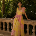 Saffron Lumière Maxi Dress