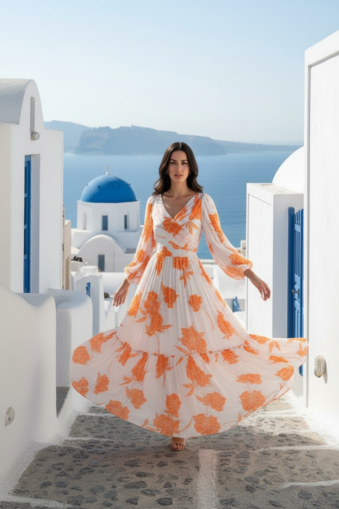 Citrus Breeze Maxi Dress