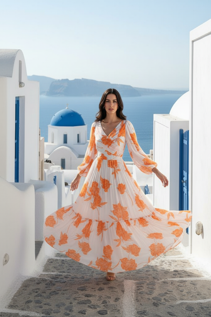 Citrus Breeze Maxi Dress