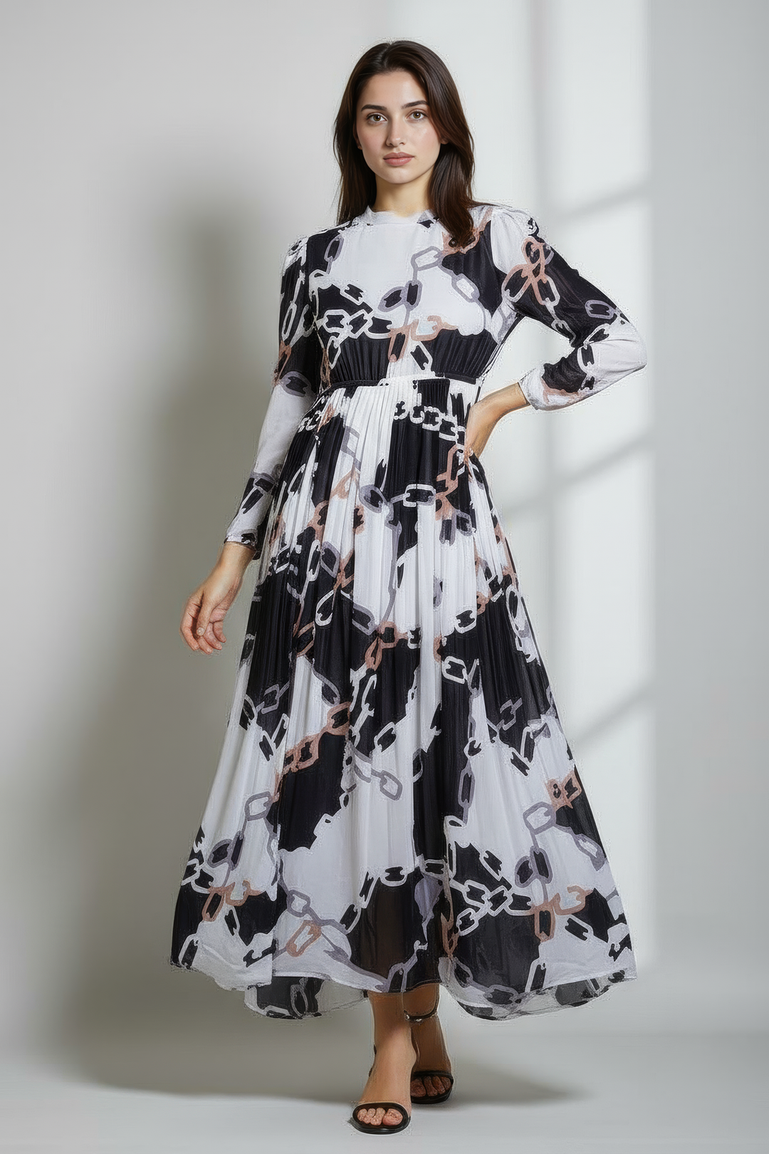 Chain Charm Maxi Dress
