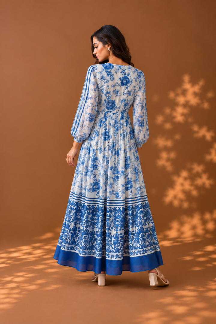 Porcelain Garden Maxi Dress