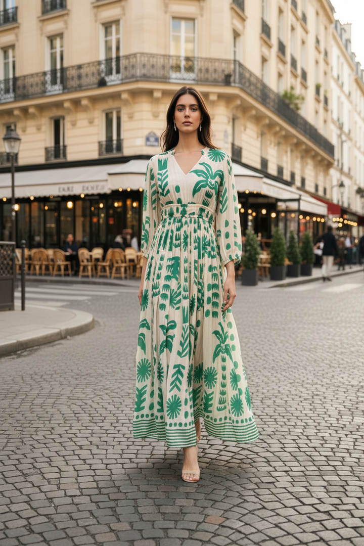 Earthy Elegance Maxi Dress