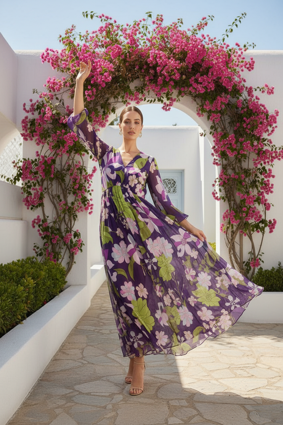 Mystical Flora Maxi Dress
