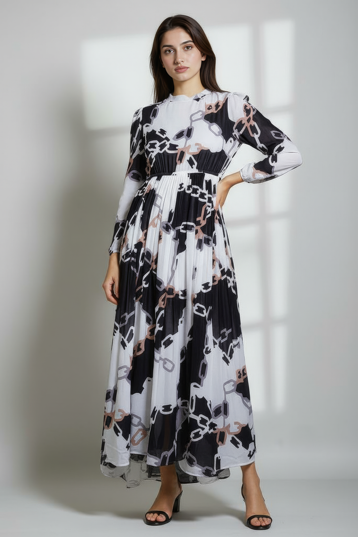 Chain Charm Maxi Dress