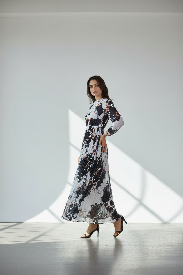 Chain Charm Maxi Dress