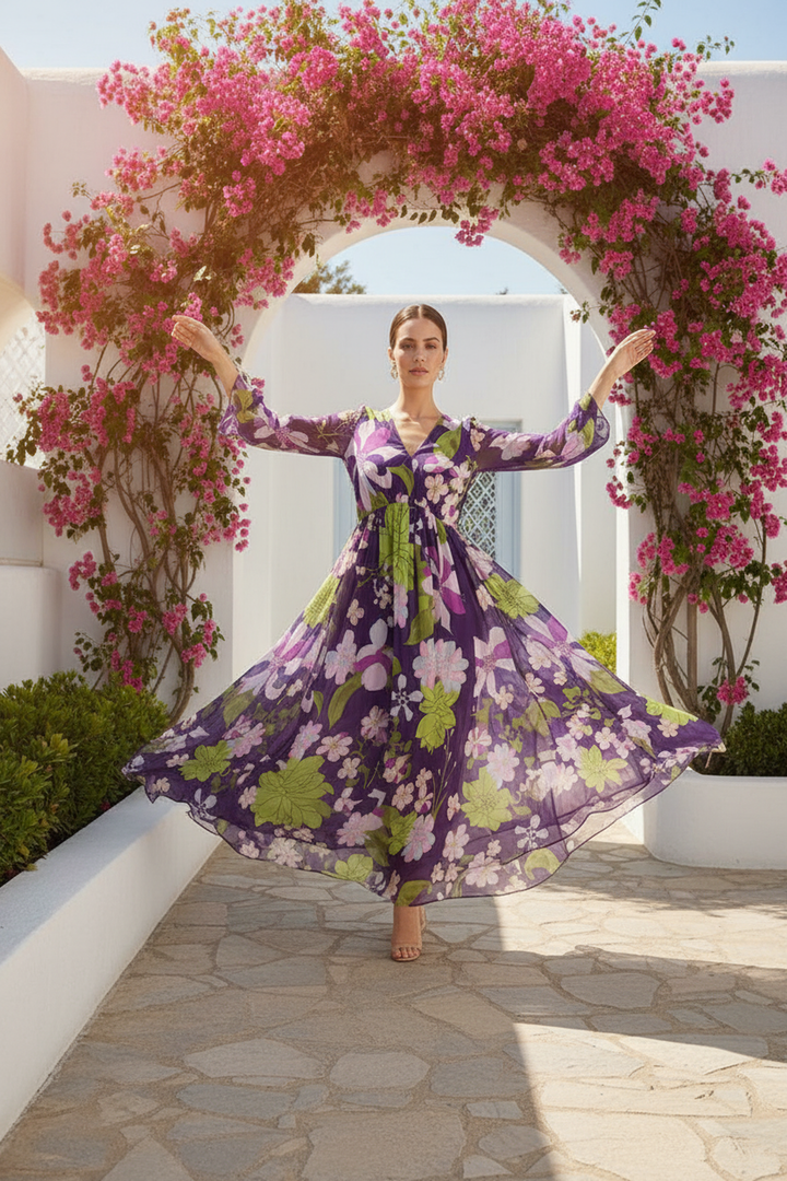Mystical Flora Maxi Dress