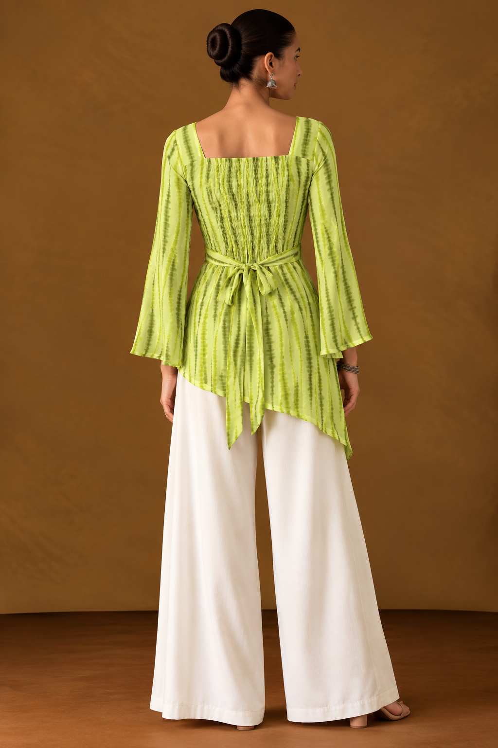 LYRA | Lime Stripe Short Kurti