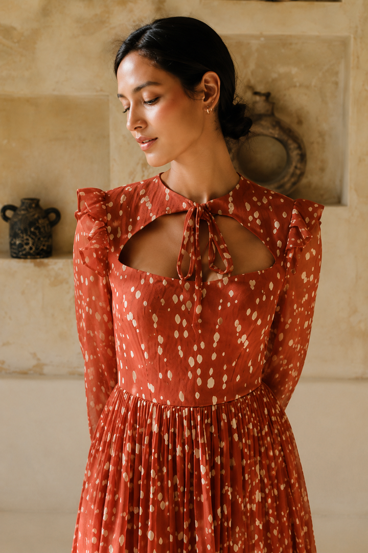Rust Drift Mini Dress