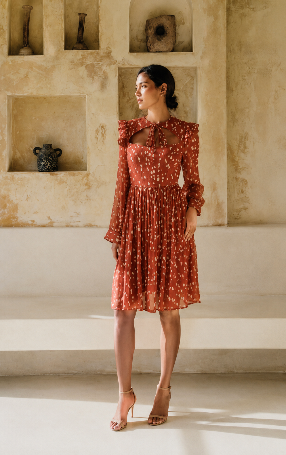Rust Drift Mini Dress