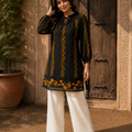 RAAT | Black Garden Short Kurti